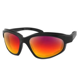 Gafas de sol Bobster Fat Boy Negro-Espejo